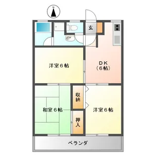 メゾンアワヤ【3階】の間取り