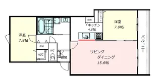 リーブル代々木【2階】の間取り