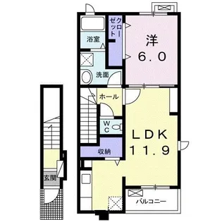 プランツ パイン【2階】の間取り