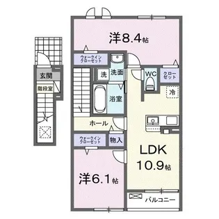 エスポワール新生【2階】の間取り