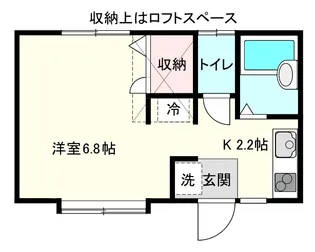 丘とひだまりのLatte【2階】の間取り