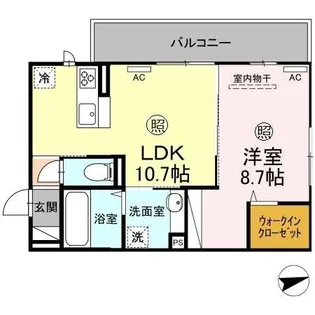 SHIZUKA 大里【2階】の間取り