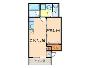セレブマンションII【2階】の間取り