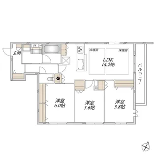 Rampart【3階】の間取り
