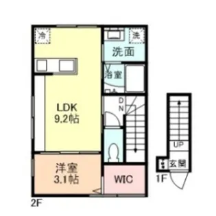 INTEGRAL凪【2階】の間取り