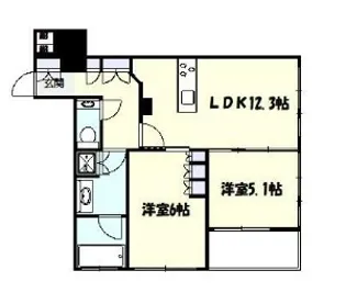 T-puente【8階】の間取り