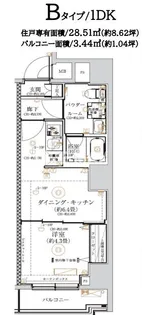 ガリシア森下VI【7階】の間取り