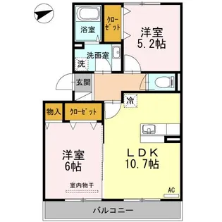 ボナール【3階】の間取り