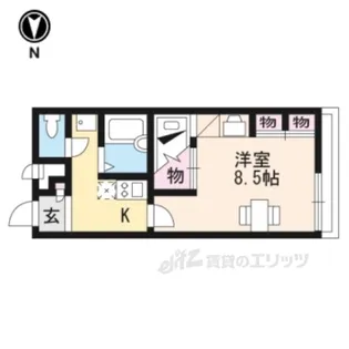 レオパレス横木【2階】の間取り