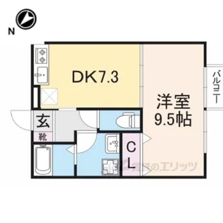 ディアコート1【1階】の間取り