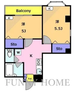 YMO弦巻【2階】の間取り