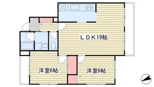 クレスト町田III1号棟【2階】の間取り