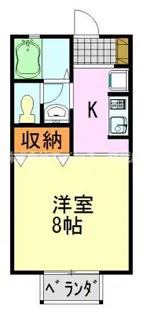 ルミエール末広【2階】の間取り