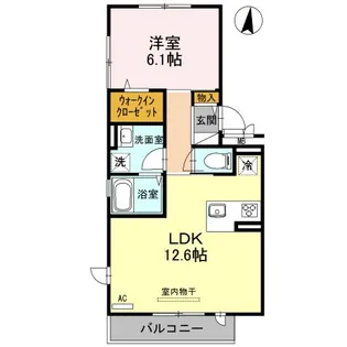 レフィナードKHY II棟【2階】の間取り