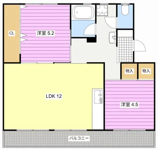 芳川マンション【2階】の間取り