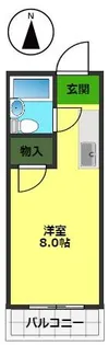 コーポグランプリ【4階】の間取り