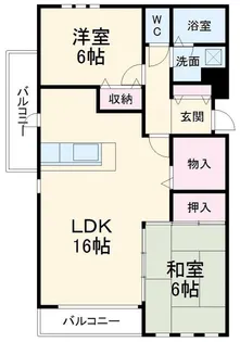 セントラル上社【1階】の間取り
