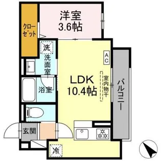 D’Bless鶴見市場【2階】の間取り