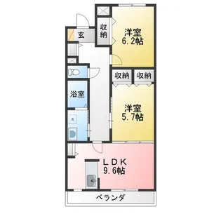 ブルースカイマンションIII【2階】の間取り