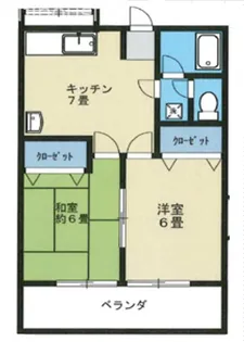 ウッドランド・コート【2階】の間取り