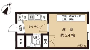 プレステージ東山町【2階】の間取り