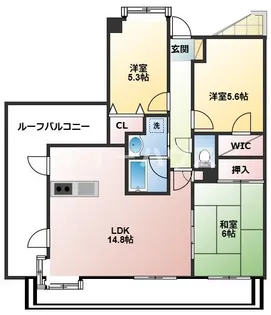 ラ・フォレ21【4階】の間取り