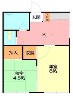 みどりハウス【2階】の間取り