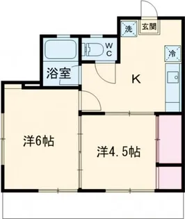 ユニバーサルマンションI【3階】の間取り