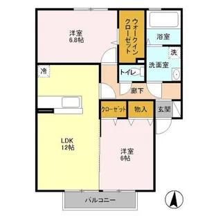 Mヒルズ A【2階】の間取り