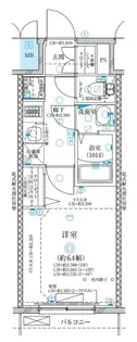 ディアレイシャス名古屋太閤通【2階】の間取り