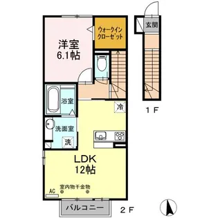 コルテ六条【2階】の間取り