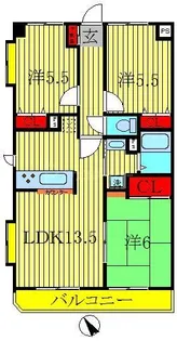第二アーバンパルム柏【3階】の間取り