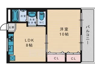 レオハイム津田【3階】の間取り