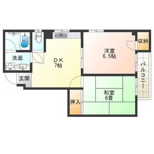ハイツ卓【4階】の間取り