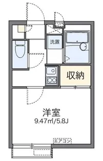 レオパレスネオ【3階】の間取り