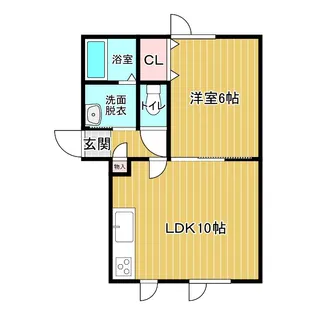 タウン1312(B棟)【2階】の間取り