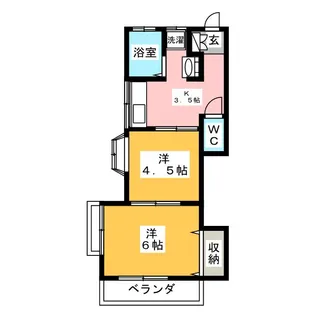 サンハイム【2階】の間取り