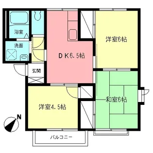 ウッドサイド【2階】の間取り