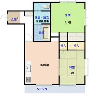 ミモザガーデン【2階】の間取り