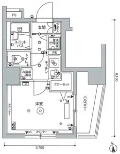 スカイコート大森壱番館【2階】の間取り