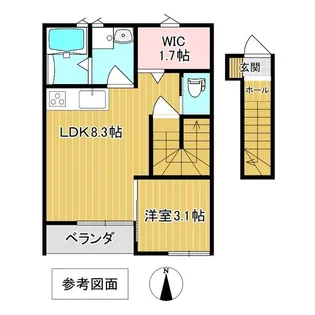 イスウィド【2階】の間取り