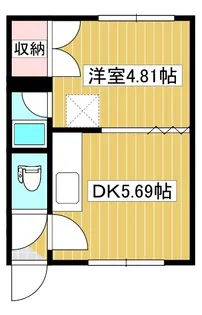 コーポ古都【1階】の間取り