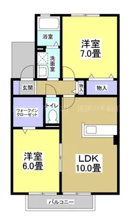 ガーデンスクエアI【1階】の間取り