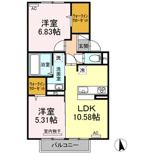 BEST COLOR【2階】の間取り