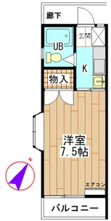 ハイライフうすい【2階】の間取り