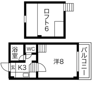 カーサ東住吉【5階】の間取り