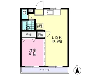 アン・シャルマン【1階】の間取り