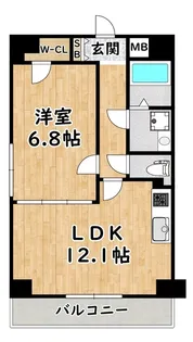 サムティ大阪WESTグランジール【8階】の間取り