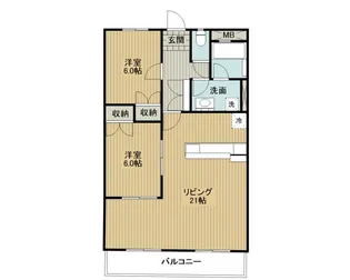 ミルキースクエア【2階】の間取り