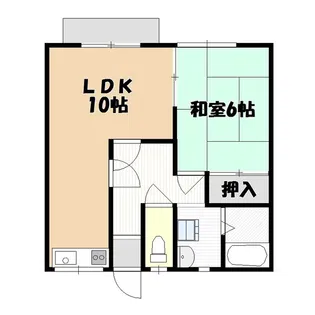 ハウスイースト【1階】の間取り